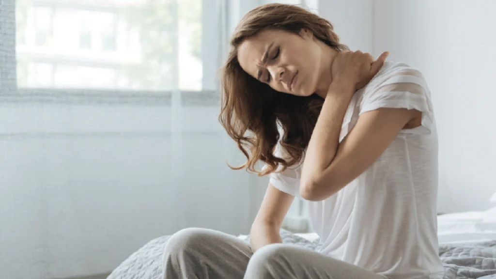 Women experiencing the neck pain