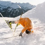 Ski diver met with injury in snow